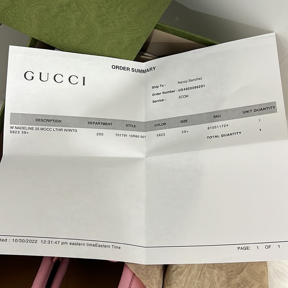 Gucci Interlocking G Leather loafers -sugar pink 391/2 pre own - Picture 12 of 16